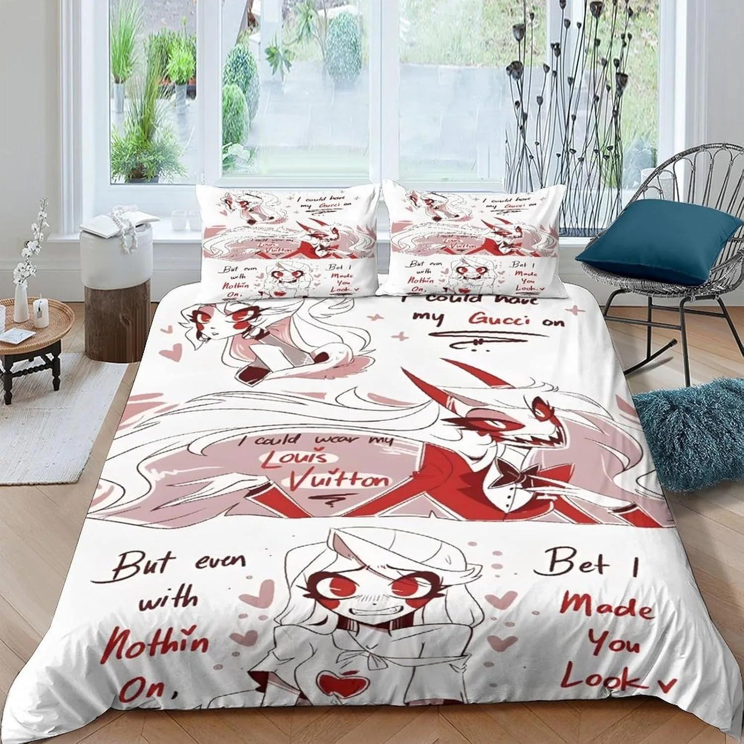 Hazbin Hotel Carton Soft Duvet Cover 3D Exquisite Digital Printing Beding Set Charlie Warm Comforter Bed Youth Home Decor Children Kids Young Boys 100*200cm Single
Hazbin Hotel Carton Soft Duvet Cover 3D Exquisite Digital Printing Beding Set Charlie Warm Comforter Bed Youth Home Decor Children Kids Young Boys 100*200cm Single