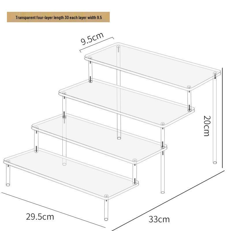 Акриловая трехъярусная ручная стойка для кукол Pop Mart, косметики Jasmine, кошельков и ювелирных изделий 4-layer 30cm wide
Акриловая трехъярусная ручная стойка для кукол Pop Mart, косметики Jasmine, кошельков и ювелирных изделий 4-layer 30cm wide