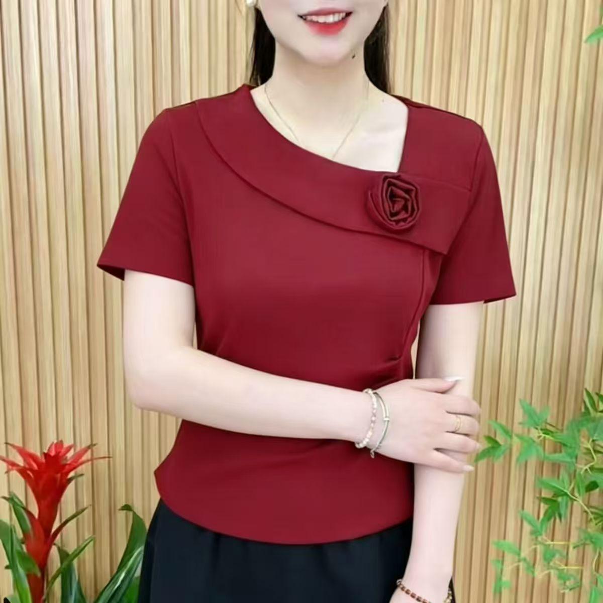 2026 Korean Style Women s 3D Cropped Irregular T-Shirt - Short-Sleeved Summer Top 3XL (120-135 jin) червоний
2026 Korean Style Women s 3D Cropped Irregular T-Shirt - Short-Sleeved Summer Top 3XL (120-135 jin) червоний