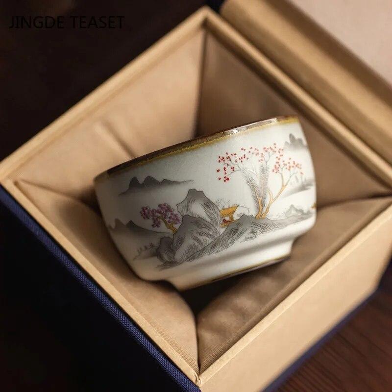 Tea Cups ChaZhan Anti Scaling Retro Teacup Ceramic Multicolor Master Personal Single Cup Drinkware
Tea Cups ChaZhan Anti Scaling Retro Teacup Ceramic Multicolor Master Personal Single Cup Drinkware