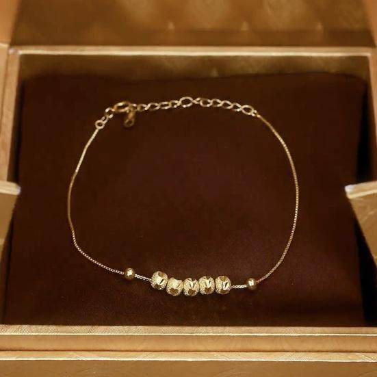 Женский браслет золотого цвета, тонкий темперамент, элегантный регулируемый браслет, подвеска для передачи удачи
Женский браслет золотого цвета, тонкий темперамент, элегантный регулируемый браслет, подвеска для передачи удачи