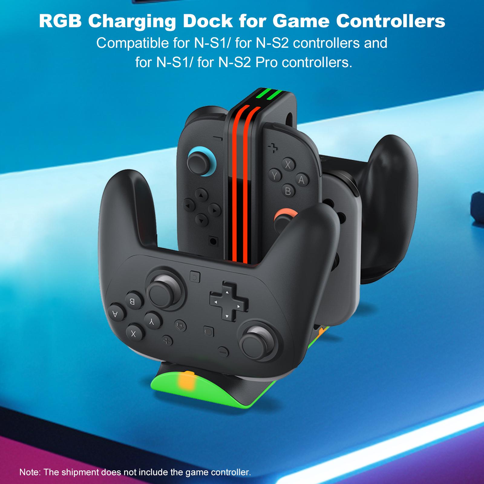 Charging Dock with 9 RGB Modes Charger Station Overcharge Protection Controller Charger for N-S1/N-S2 Pro Controller China Mainland
Charging Dock with 9 RGB Modes Charger Station Overcharge Protection Controller Charger for N-S1/N-S2 Pro Controller China Mainland