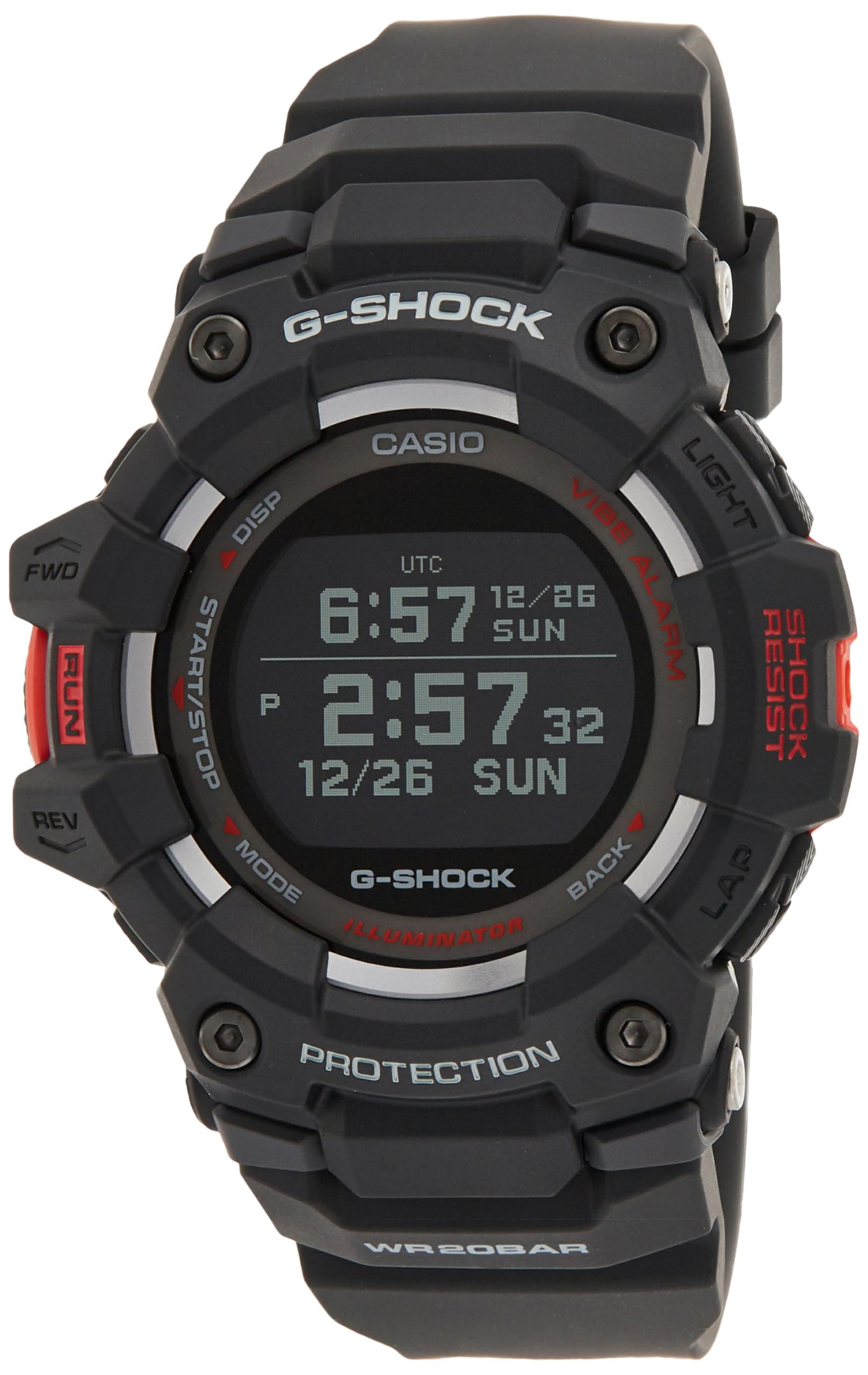 Casio Мужские черные цифровые смарт-часы Casio G-Shock G-Squad Athleisure Series GBD-100-1DR (Г1040) Черный цифровой ремешок
Casio Мужские черные цифровые смарт-часы Casio G-Shock G-Squad Athleisure Series GBD-100-1DR (Г1040) Черный цифровой ремешок
