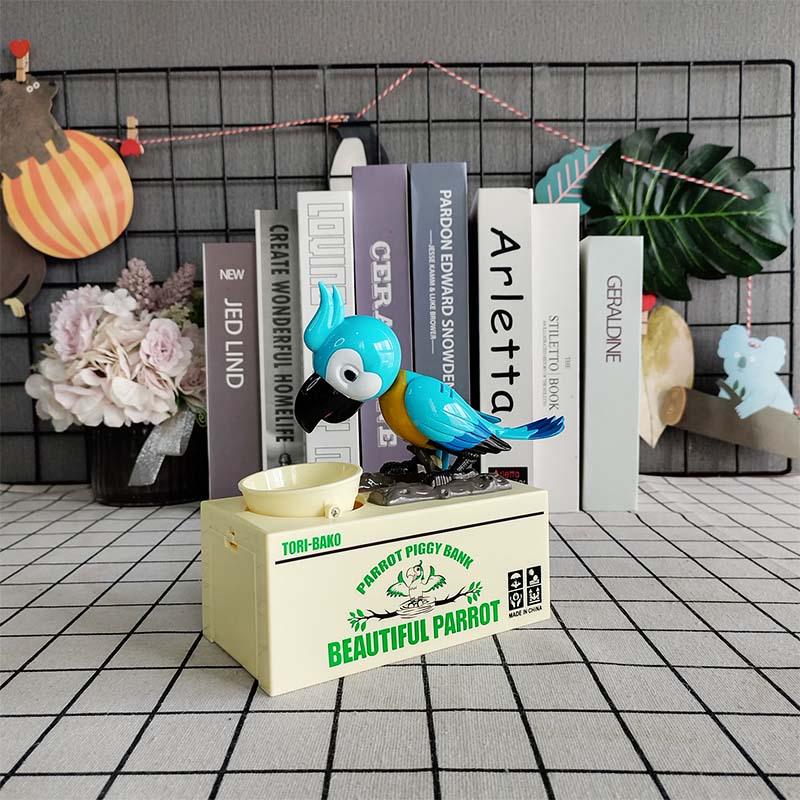Greedy Parrot Piggy Bank: Funny Electric Savings Bank Gift 16.2*8*18 синій
Greedy Parrot Piggy Bank: Funny Electric Savings Bank Gift 16.2*8*18 синій