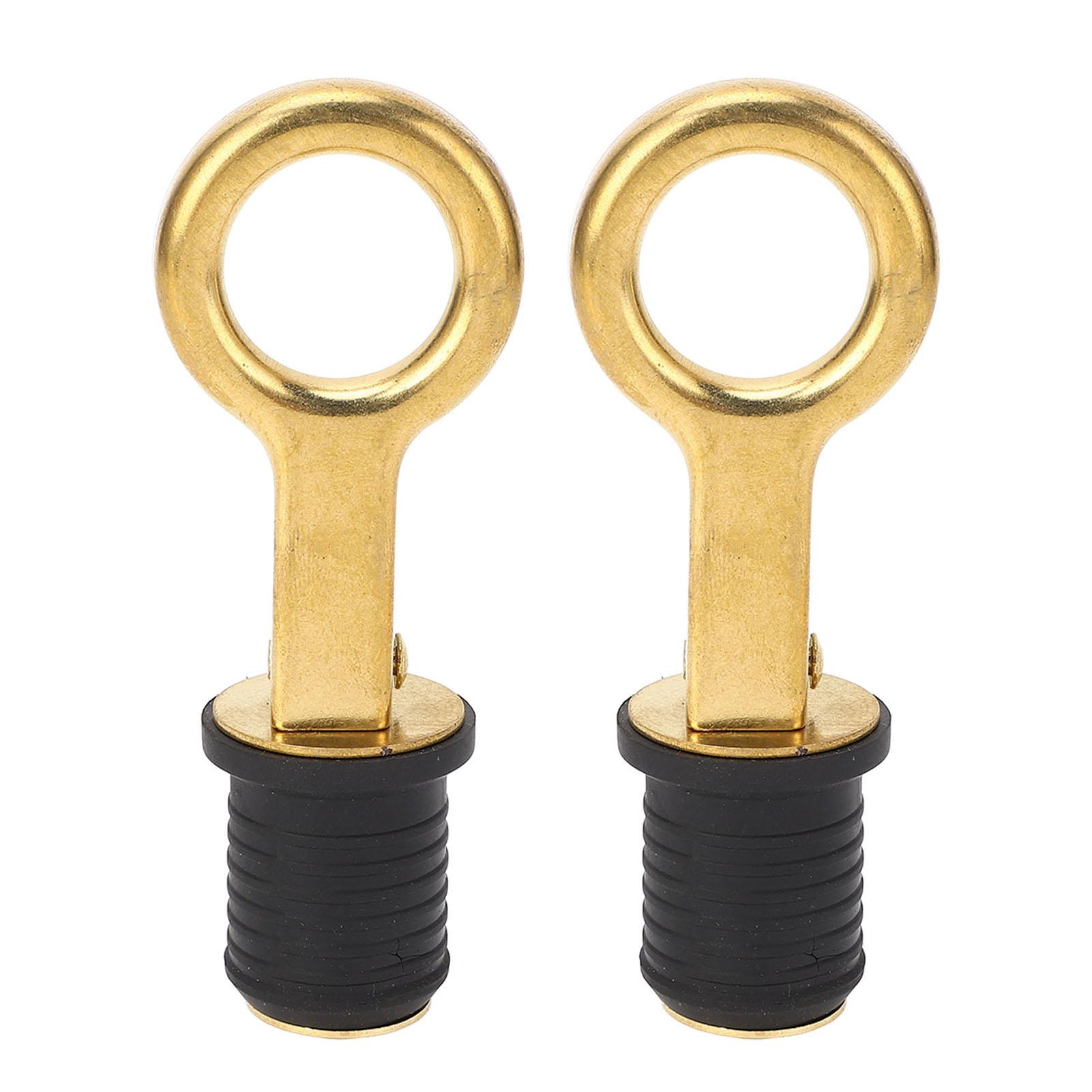 2Pcs Screw Type Compression Drain Plug Excellent Sealing Oxidation Resistant Rubber Brass Boat Drain Plug for Marine 1 inch
2Pcs Screw Type Compression Drain Plug Excellent Sealing Oxidation Resistant Rubber Brass Boat Drain Plug for Marine 1 inch