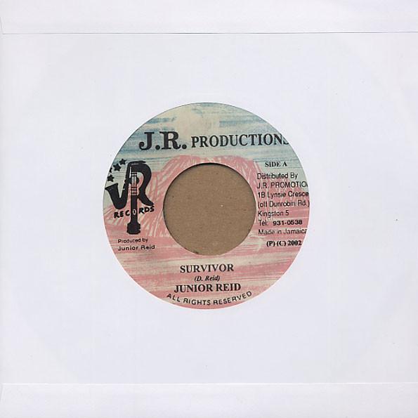 7inch Record JUNIOR REID - Survivor NONE J.R. Production 2002 Jamaica Reggae, Ska & Dub Used
7inch Record JUNIOR REID - Survivor NONE J.R. Production 2002 Jamaica Reggae, Ska & Dub Used