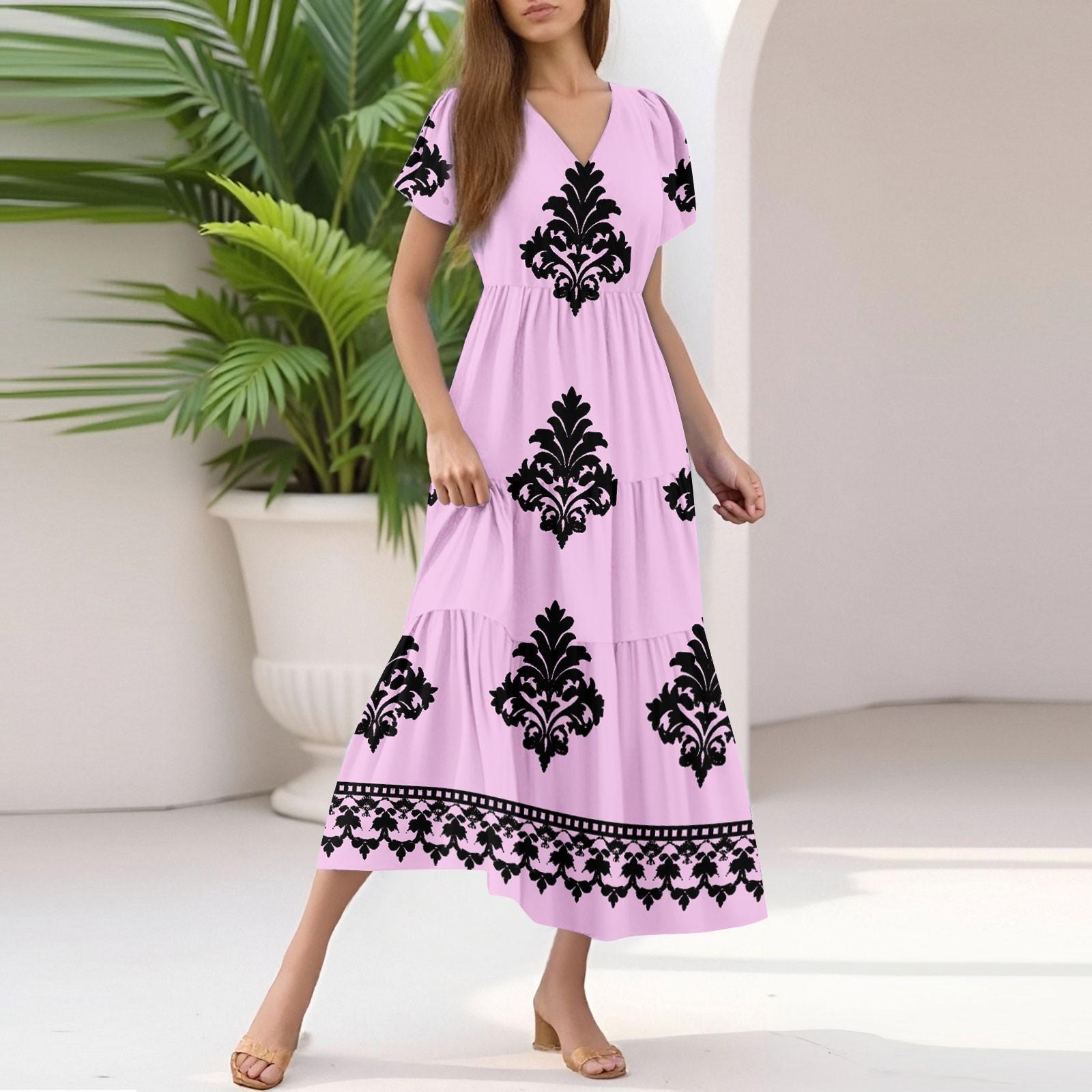 Женское летнее повседневное модное платье миди с V-образным вырезом и оборками на рукавах с цветочным принтом XXL
Женское летнее повседневное модное платье миди с V-образным вырезом и оборками на рукавах с цветочным принтом XXL