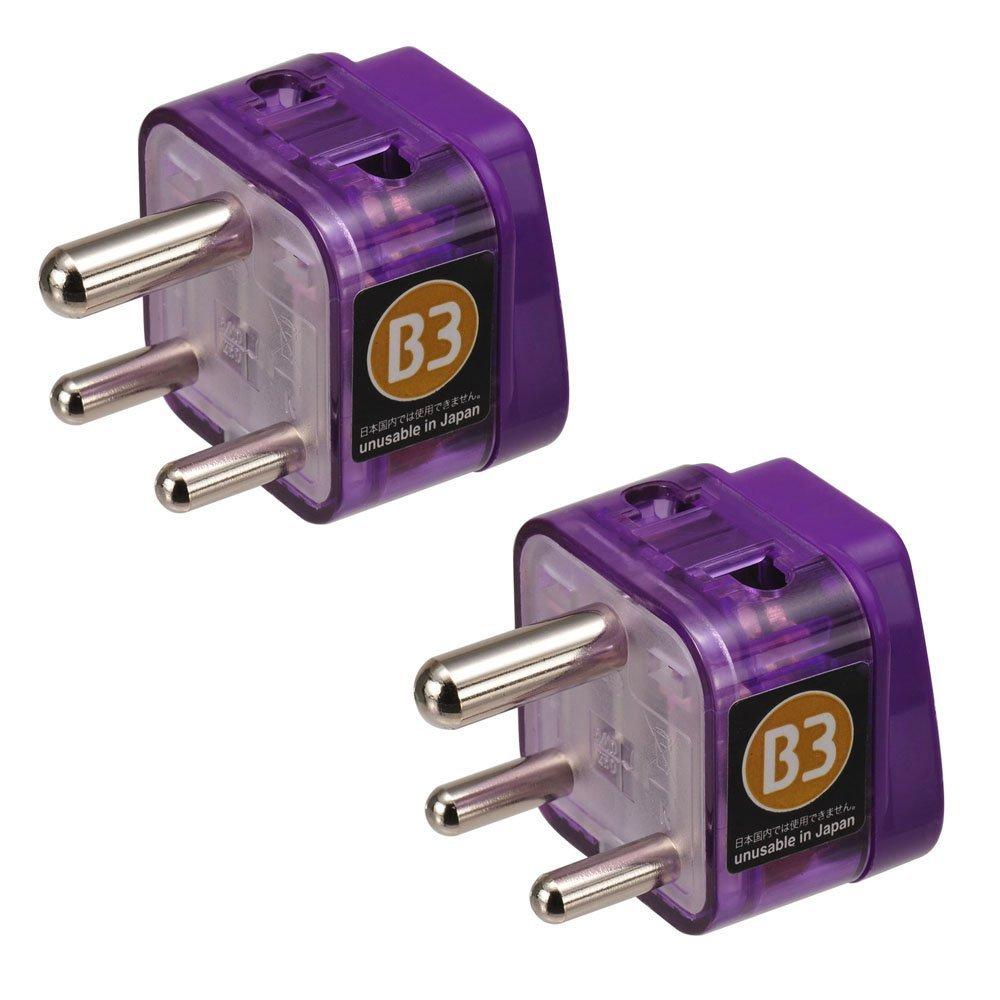 Conversion adapter plug for overseas economical electric plug set of 2 type B3 travel, W, (B3 + type) RW-WS05
Conversion adapter plug for overseas economical electric plug set of 2 type B3 travel, W, (B3 + type) RW-WS05