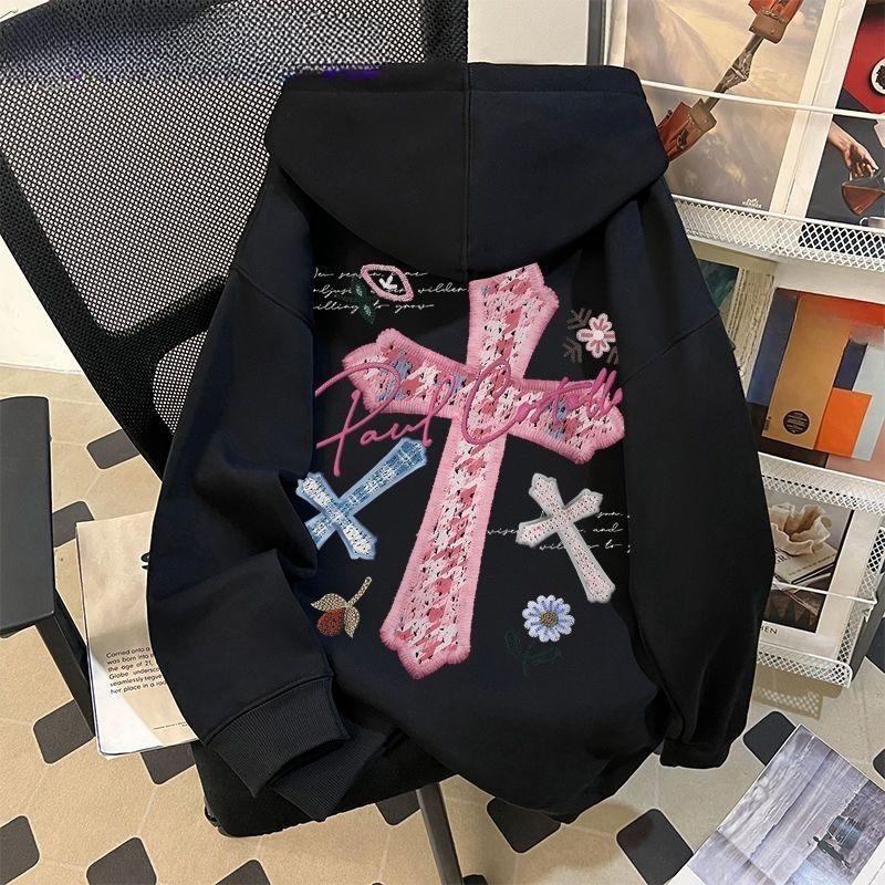 Женское худи однотонное с вышивкой букв, американского свободного кроя, с капюшоном, осенняя мода, универсальный женский пуловер 3XL чёрный
Женское худи однотонное с вышивкой букв, американского свободного кроя, с капюшоном, осенняя мода, универсальный женский пуловер 3XL чёрный