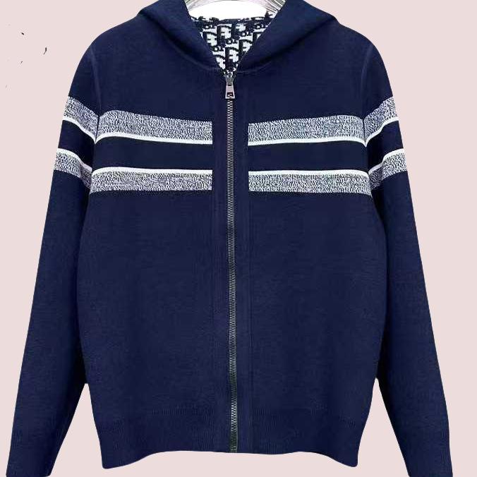 Женский кардиган с капюшоном в стиле колор-блок - Двусторонней вязки, Свободного кроя, Повседневная осенне-зимняя верхняя одежда M (160-168 cm) темно-синий
Женский кардиган с капюшоном в стиле колор-блок - Двусторонней вязки, Свободного кроя, Повседневная осенне-зимняя верхняя одежда M (160-168 cm) темно-синий