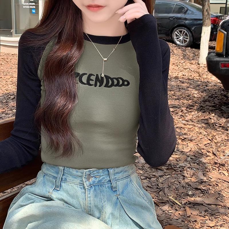 Футболка в американском стиле с рукавами реглан, женская, осенне-зимняя, с контрастной строчкой, короткая, с вышивкой, с длинными рукавами XL
Футболка в американском стиле с рукавами реглан, женская, осенне-зимняя, с контрастной строчкой, короткая, с вышивкой, с длинными рукавами XL