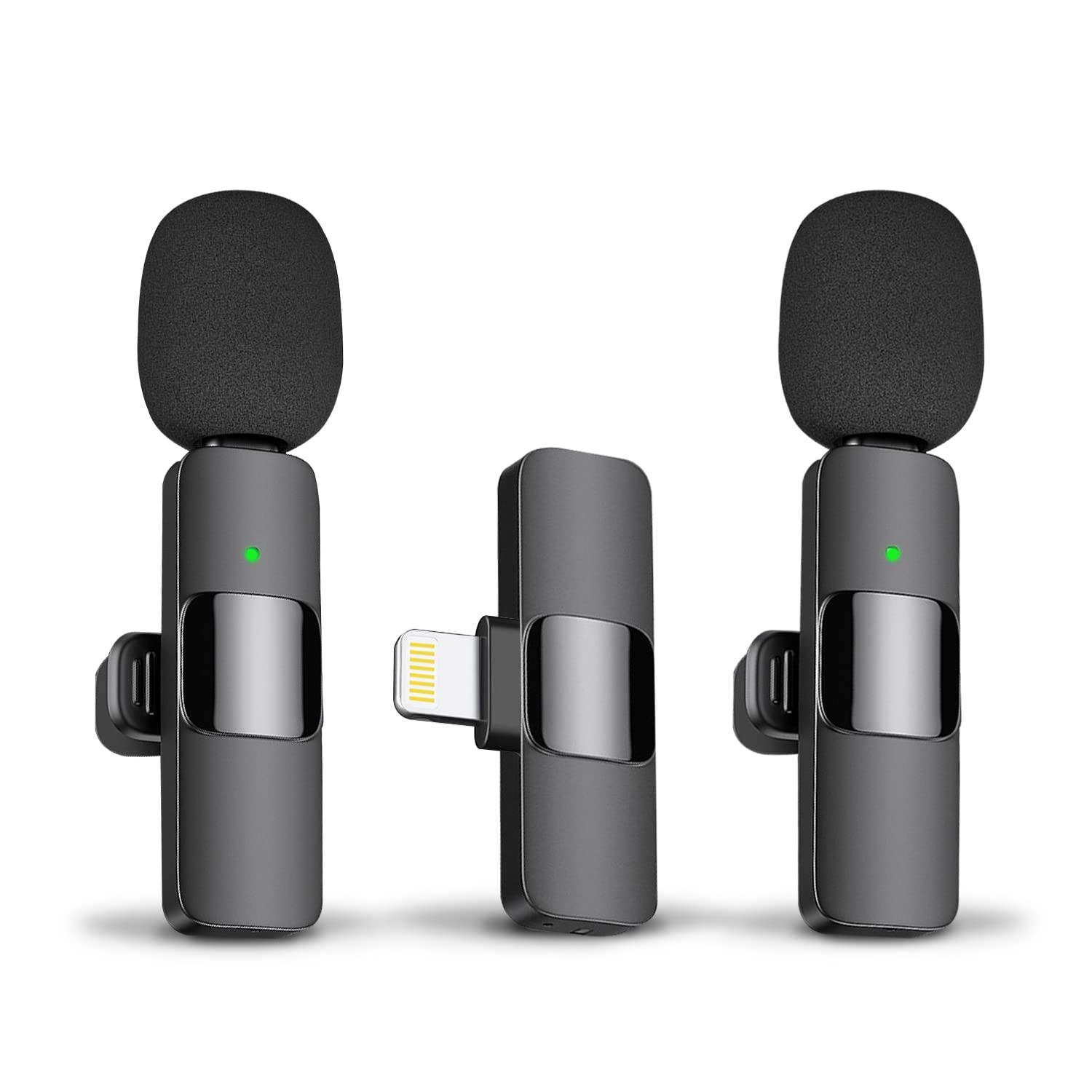 Professional Wireless Lavalier Lapel Microphone for IPhone, iPad / Android - Cordless Omnidirectional Condenser Recording Mic
Professional Wireless Lavalier Lapel Microphone for IPhone, iPad / Android - Cordless Omnidirectional Condenser Recording Mic
