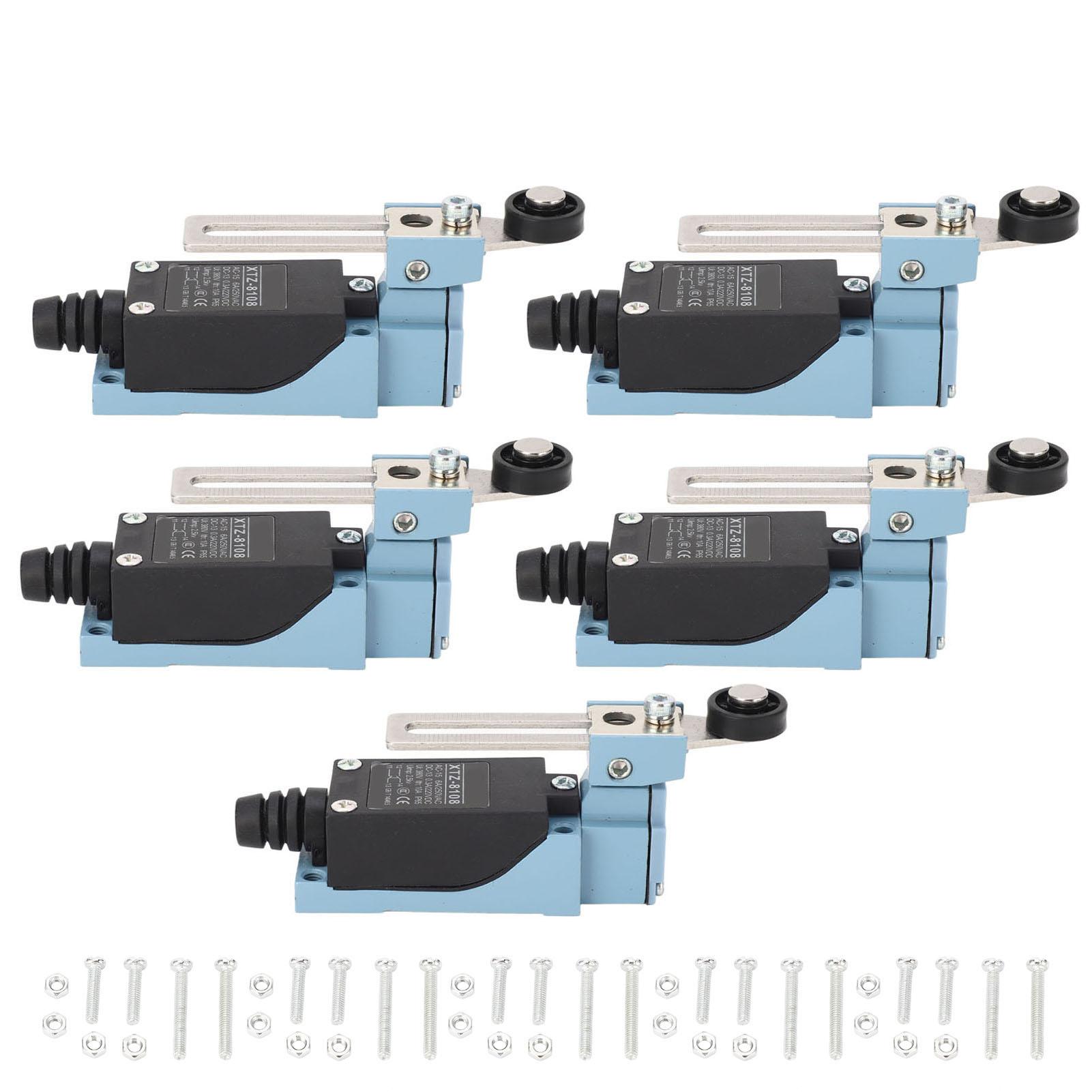 5PCS Momentary Limit Switch Adjustable Roller Lever Arm Travel Switch for CNC Milling Machine 3D
5PCS Momentary Limit Switch Adjustable Roller Lever Arm Travel Switch for CNC Milling Machine 3D