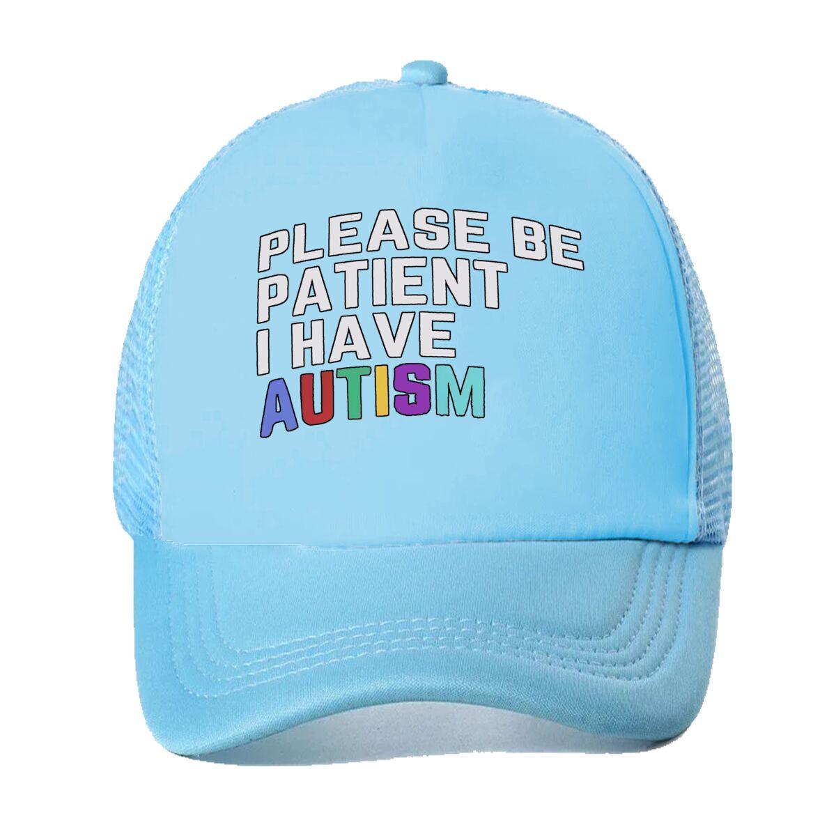 “Autism Patient Awareness, Slogan Design” Mesh Baseball Cap One Size
“Autism Patient Awareness, Slogan Design” Mesh Baseball Cap One Size