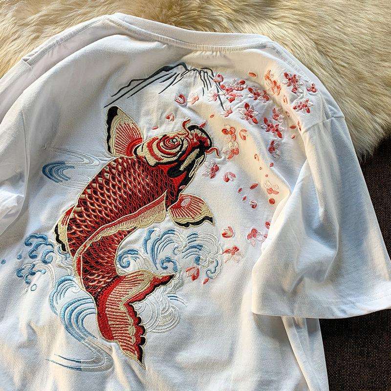 Новая хлопковая футболка с короткими рукавами в китайском стиле Guochao, свободная мужская и женская пара, большой размер 300 кошачьих
Новая хлопковая футболка с короткими рукавами в китайском стиле Guochao, свободная мужская и женская пара, большой размер 300 кошачьих
