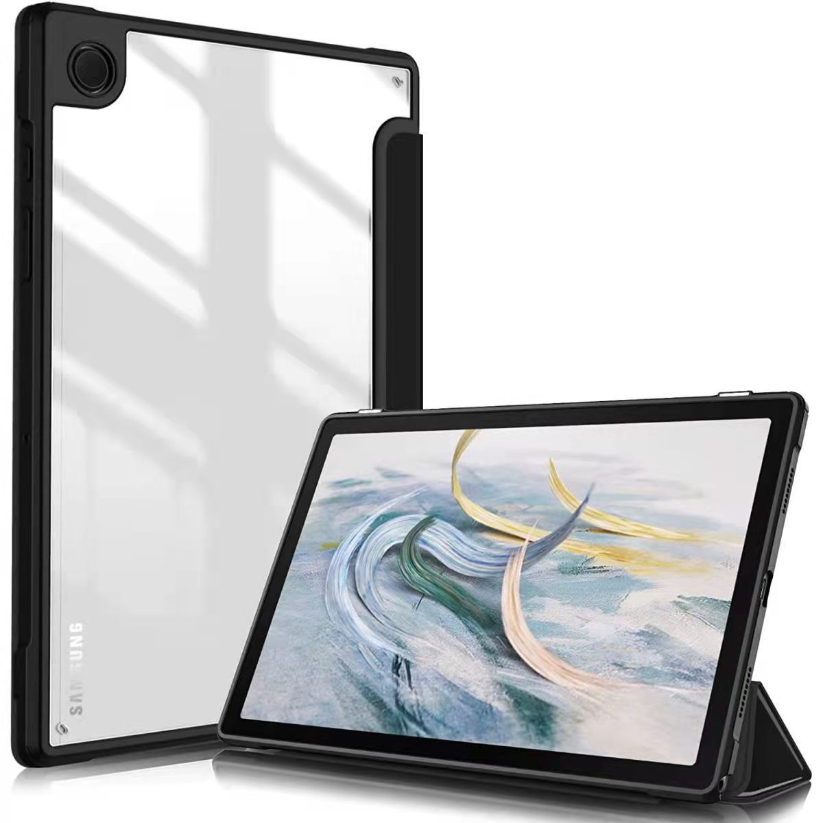 Сумісний з Samsung Tab A8 X200 10.5 дюймовий чохол для планшета - Акриловий прозорий трискладний протиударний шкіряний чохол чорний
Сумісний з Samsung Tab A8 X200 10.5 дюймовий чохол для планшета - Акриловий прозорий трискладний протиударний шкіряний чохол чорний