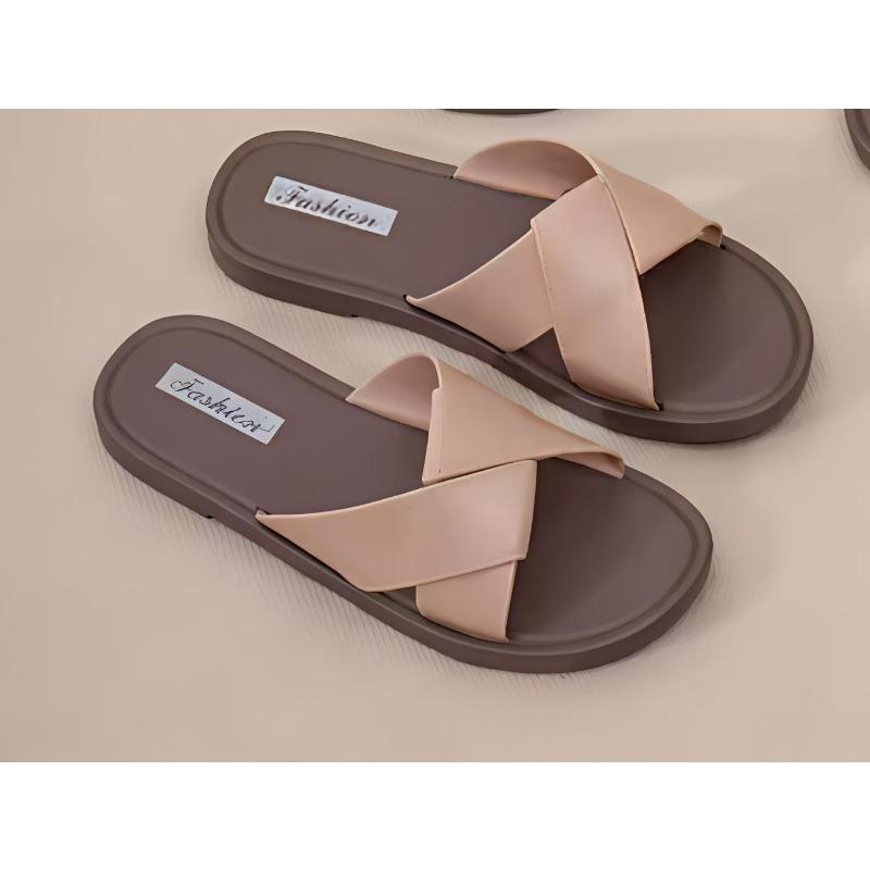 Летние повседневные женские сандалии на плоской подошве, шлепанцы с одним ремешком, мягкая подошва, нескользящие, прохладные шлепанцы для женщин 40-41 (one size smaller)
Летние повседневные женские сандалии на плоской подошве, шлепанцы с одним ремешком, мягкая подошва, нескользящие, прохладные шлепанцы для женщин 40-41 (one size smaller)