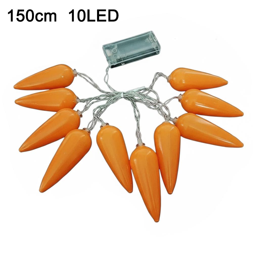 Easter Egg LED String Lights 1.5M 10Lights Battery Power Cute Carrot Chick Crack For Spring Easter Birthday Party Decoration
Easter Egg LED String Lights 1.5M 10Lights Battery Power Cute Carrot Chick Crack For Spring Easter Birthday Party Decoration
