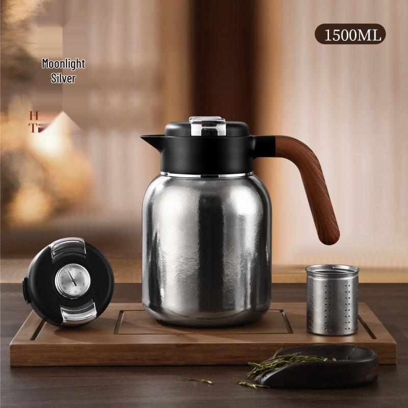 High-End Portable Pure Titanium Insulated Tea Set: Stewing Teapot, Teacups, Gift Box, Ideal for Business Travel 1500ml
High-End Portable Pure Titanium Insulated Tea Set: Stewing Teapot, Teacups, Gift Box, Ideal for Business Travel 1500ml