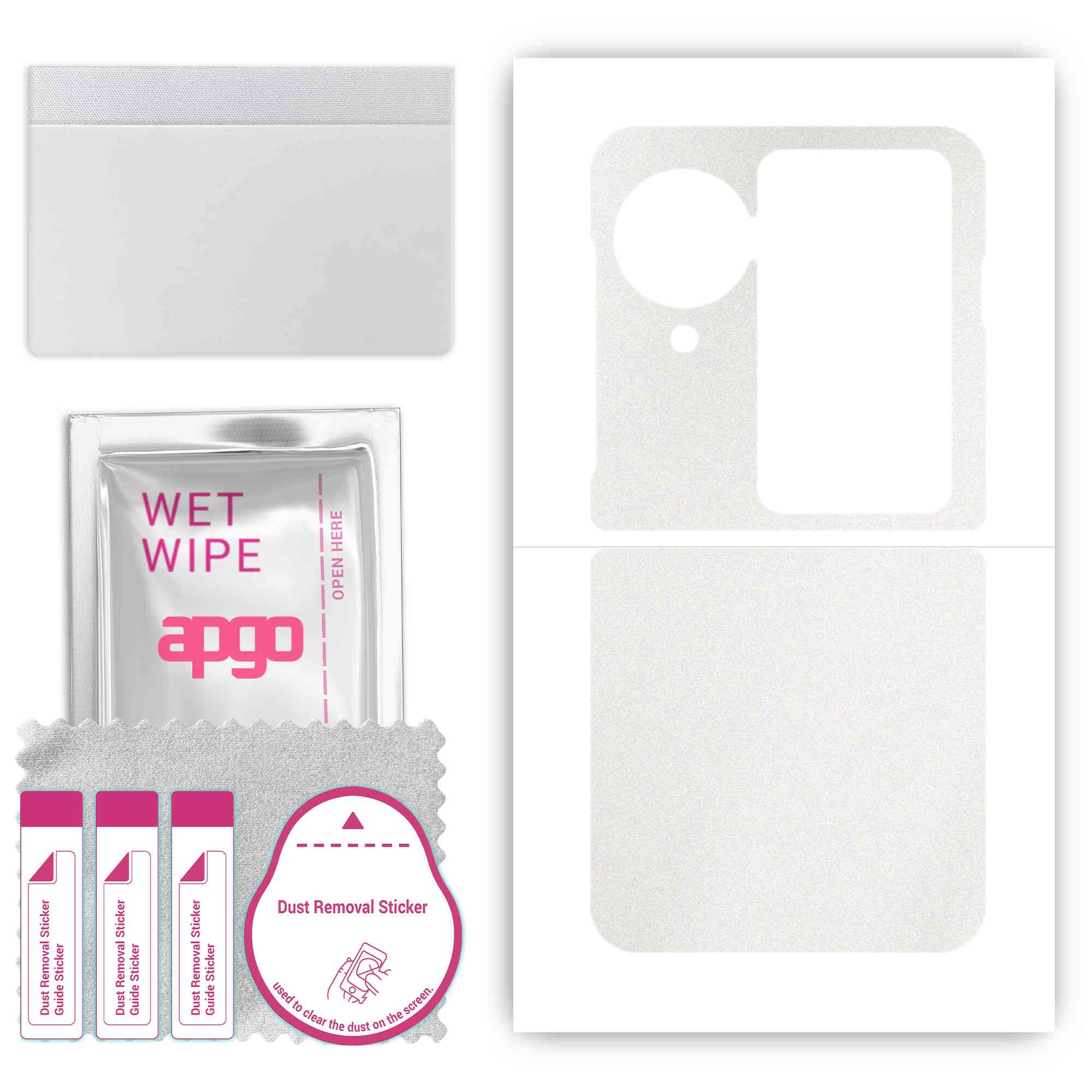 Apgo Protective Skin Sticker для задньої панелі, сумісної з Oppo Find N3 Flip, Wrap Film, Foil, Vinyl - Pattern Matte Transparent
Apgo Protective Skin Sticker для задньої панелі, сумісної з Oppo Find N3 Flip, Wrap Film, Foil, Vinyl - Pattern Matte Transparent