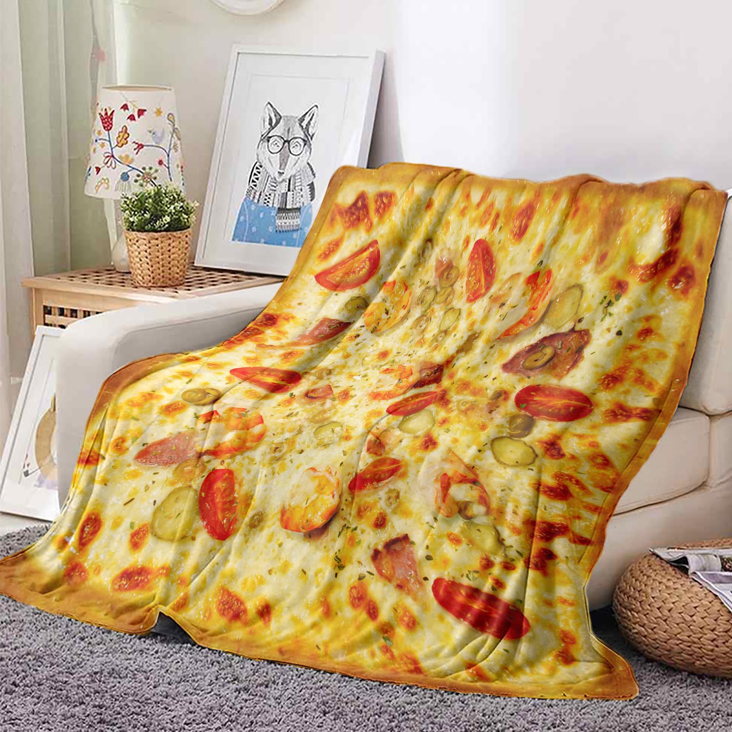 Delicious Pizza Print Blanket Funny Food Flannel Round Blanket Soft Warm Throw Blanket Nap Blanket For Couch Sofa bed game 75x100cm (30x40inch)
Delicious Pizza Print Blanket Funny Food Flannel Round Blanket Soft Warm Throw Blanket Nap Blanket For Couch Sofa bed game 75x100cm (30x40inch)