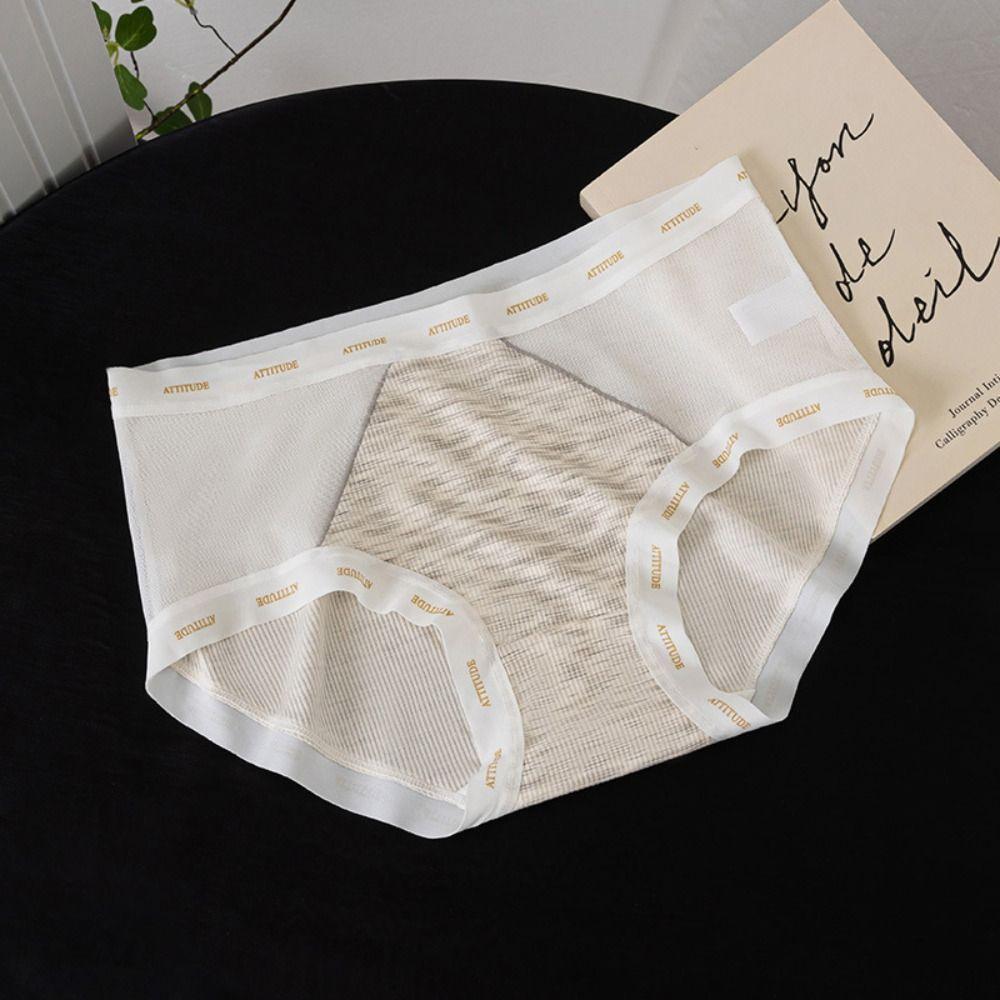 3Pcs Cotton Crotch Mesh Seamless Panties Ultra-thin Underwear for Women Stripe Letter Briefs Lady L-3Pcs Random
3Pcs Cotton Crotch Mesh Seamless Panties Ultra-thin Underwear for Women Stripe Letter Briefs Lady L-3Pcs Random