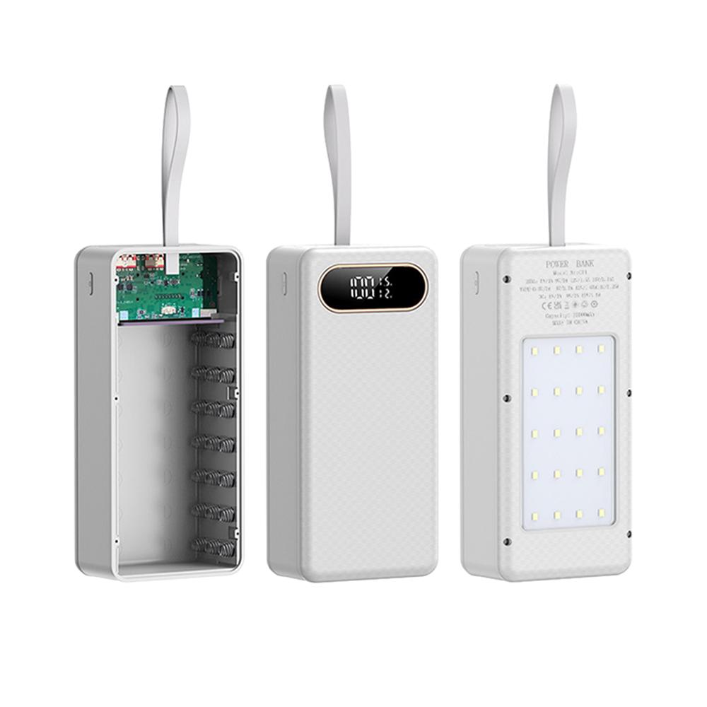 22W 21X18650 Battery Case Welding Free Power Bank Case Kit Detachable Portable DIY Shell DC TYPE-C USB Built-in LED Flashlight
22W 21X18650 Battery Case Welding Free Power Bank Case Kit Detachable Portable DIY Shell DC TYPE-C USB Built-in LED Flashlight