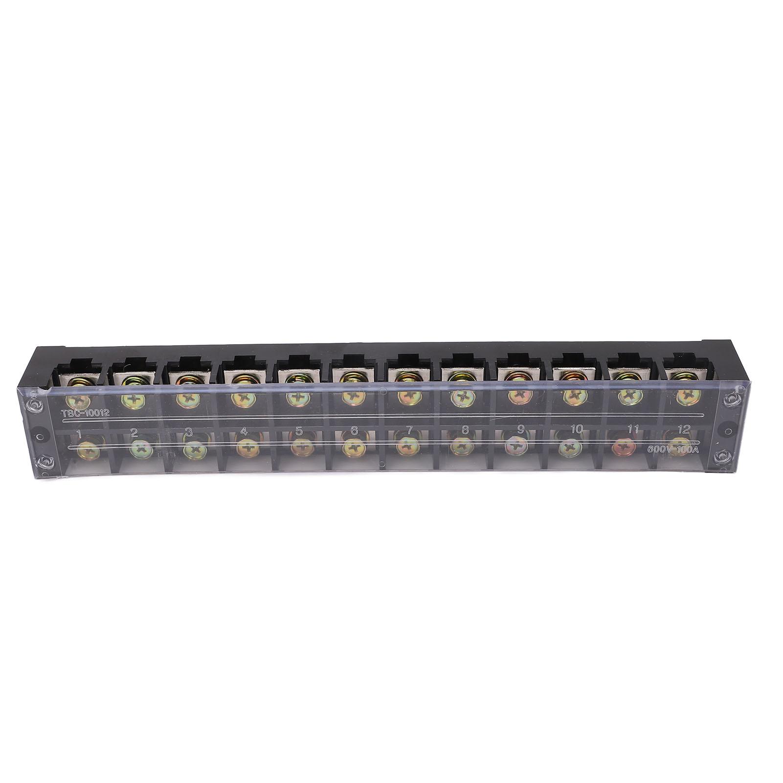 Terminal Strip Block 100A 600V Large Current Easy Wiring Ground Circuit Terminal Block 12 Positions
Terminal Strip Block 100A 600V Large Current Easy Wiring Ground Circuit Terminal Block 12 Positions