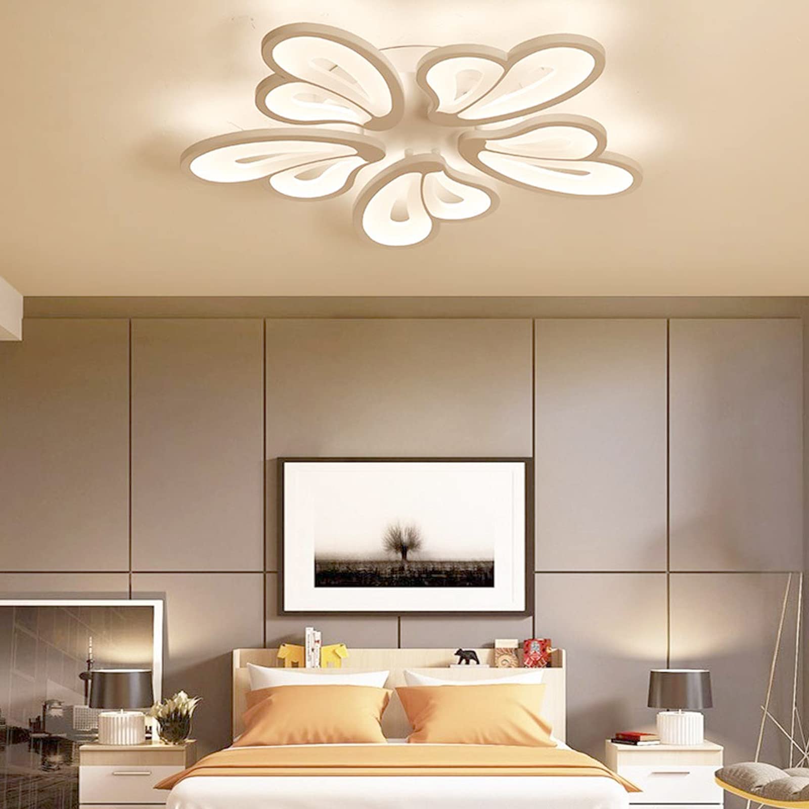 Modern LED Ceiling Light, 36W, Nordic Style, with Remote Control, Suitable for 6-8 Tatami Mats (approx. 12 sq ft) Rooms, Stylish Butterfly Ceiling
Modern LED Ceiling Light, 36W, Nordic Style, with Remote Control, Suitable for 6-8 Tatami Mats (approx. 12 sq ft) Rooms, Stylish Butterfly Ceiling