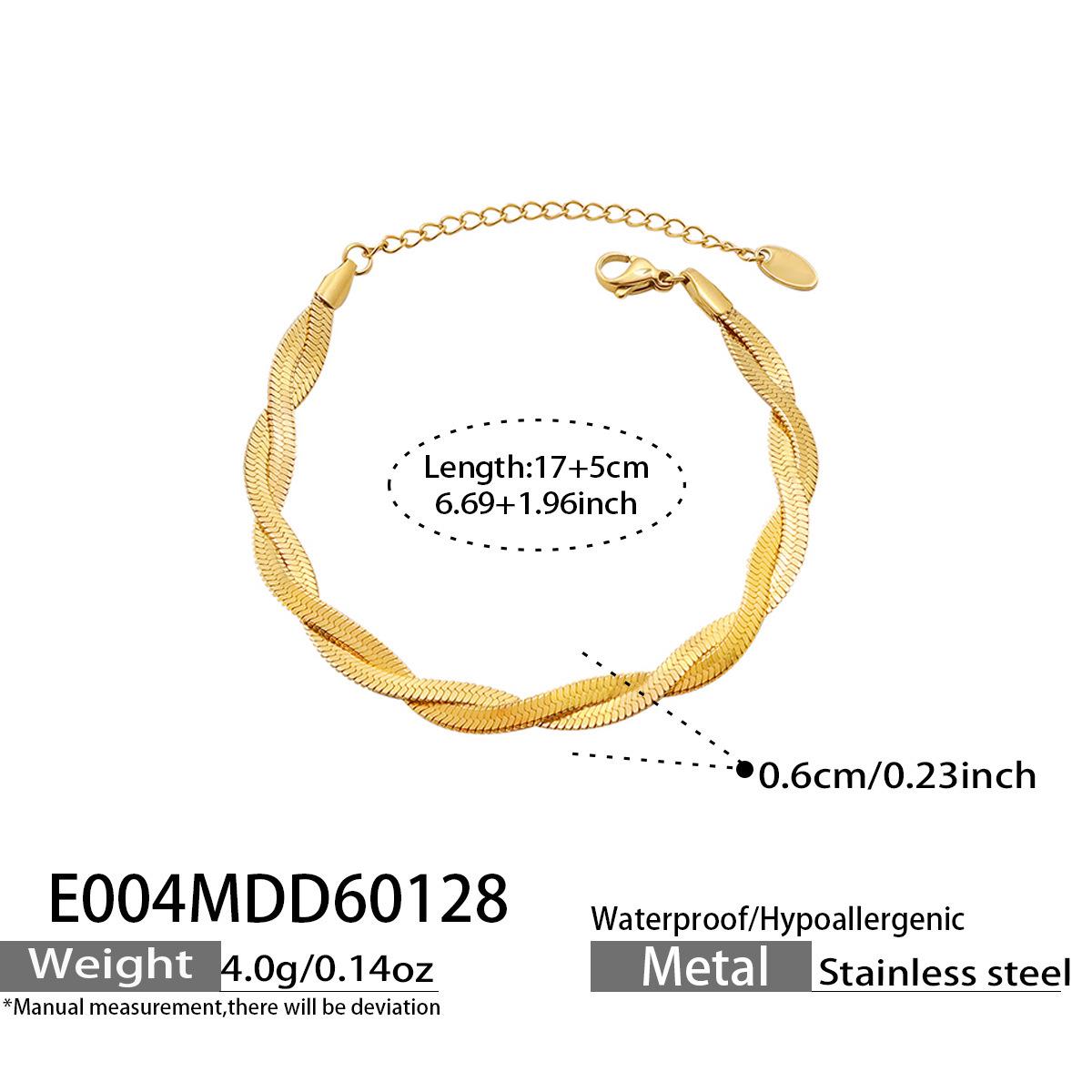 Intertwined Blade Chain Bracelet, European & American Style, 18K Gold-Plated Stainless Steel, Simple & Versatile Fashion Jewelry.
Intertwined Blade Chain Bracelet, European & American Style, 18K Gold-Plated Stainless Steel, Simple & Versatile Fashion Jewelry.
