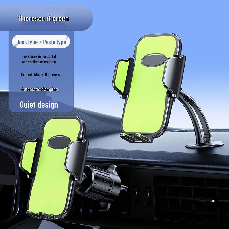 Stable Anti-Shake Car Phone Holder: Air Vent & Suction Cup Dashboard Clip
Stable Anti-Shake Car Phone Holder: Air Vent & Suction Cup Dashboard Clip