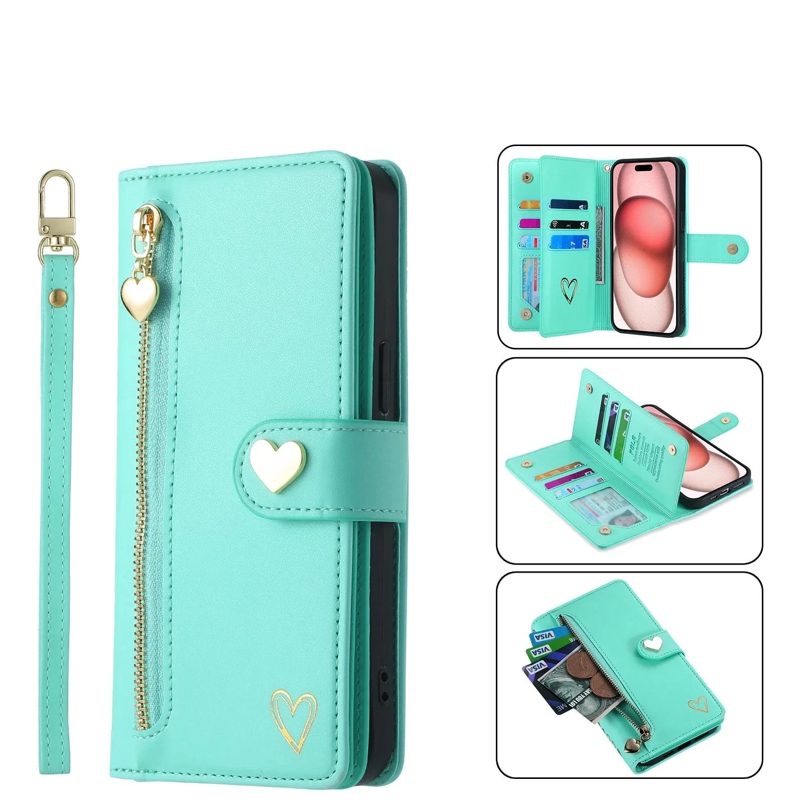 Lanyard Leather Zipper Wallet Phone Case for iPhone 16 15 14 Plus 13 Pro 12 11 XS Max XR X SE 2022 8 7 Wrist Strap Flip Cover iPhone 15 Pro Max-Case & світло-зелений колір
Lanyard Leather Zipper Wallet Phone Case for iPhone 16 15 14 Plus 13 Pro 12 11 XS Max XR X SE 2022 8 7 Wrist Strap Flip Cover iPhone 15 Pro Max-Case & світло-зелений колір