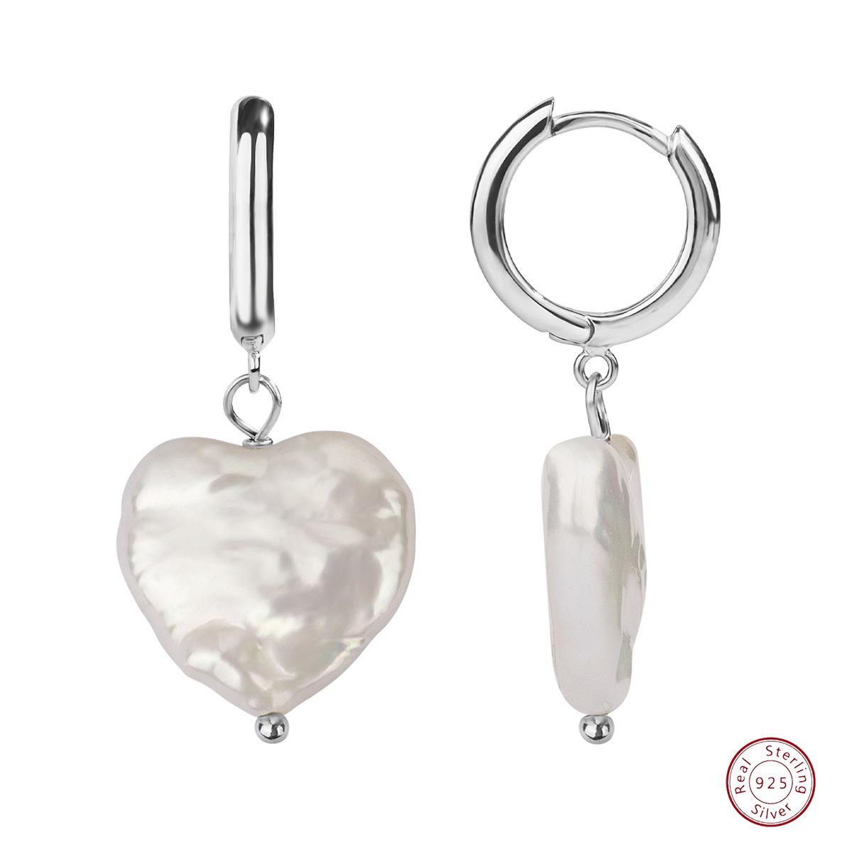 Versatile European & American 925 Sterling Silver Ear Cuffs with Freshwater Pearl Heart Dangle Earrings серебряный
Versatile European & American 925 Sterling Silver Ear Cuffs with Freshwater Pearl Heart Dangle Earrings серебряный
