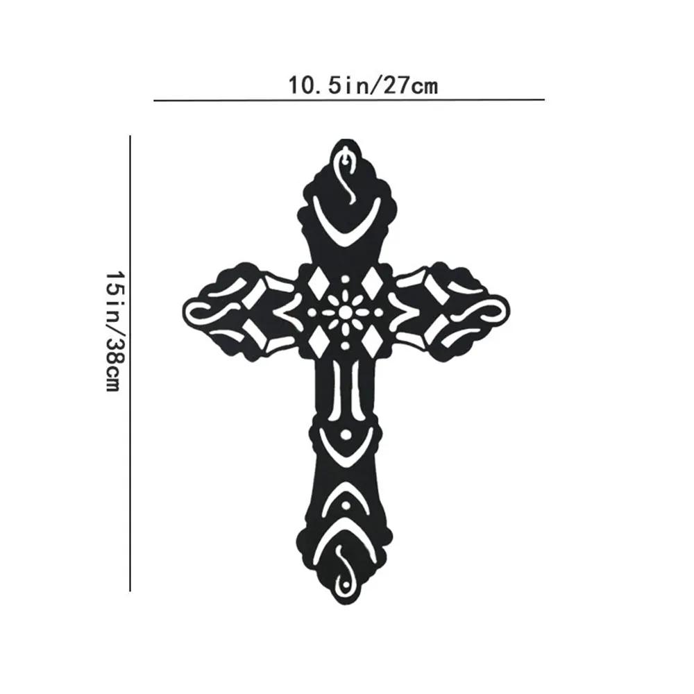 Металлический декоративный крест (15 x 10 ) - Христианское религиозное распятие, настенная наклейка, настенное искусство и элегантные произведения искусства для декора чёрный
Металлический декоративный крест (15 x 10 ) - Христианское религиозное распятие, настенная наклейка, настенное искусство и элегантные произведения искусства для декора чёрный