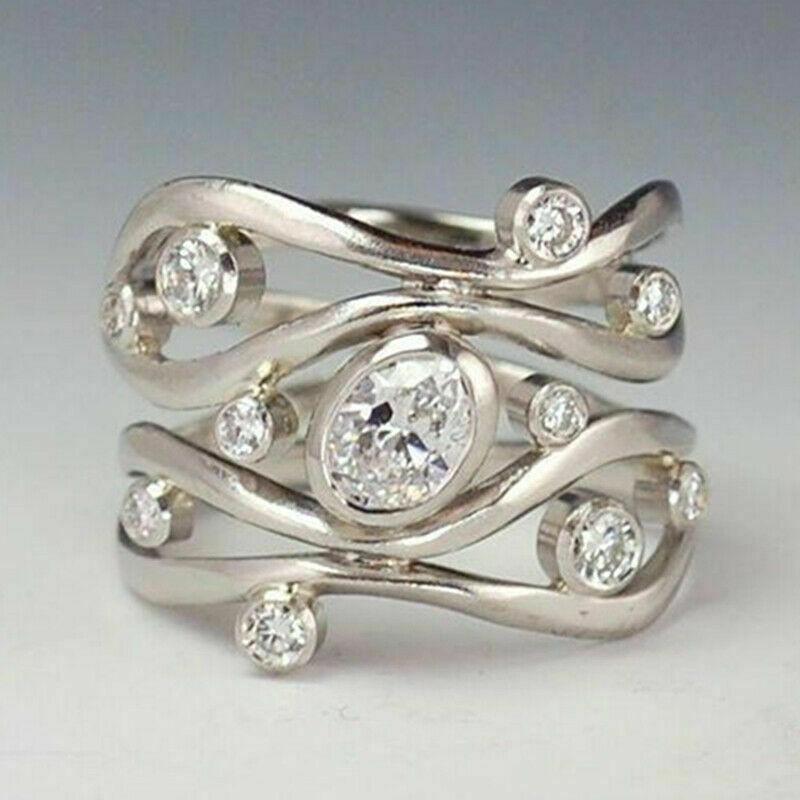 European and American Fashion Alloy Geometric Hollow Women s Engagement Ring Size 11 серебряный
European and American Fashion Alloy Geometric Hollow Women s Engagement Ring Size 11 серебряный