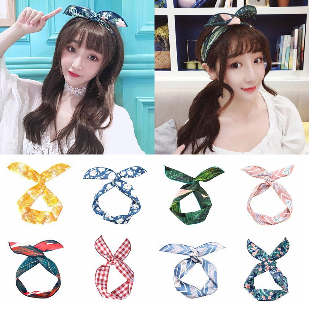 Hair Band Makeup Headwear Scarf Headband Bunny Ears Hairband Cross Knotted Metal Wire Ribbon
Hair Band Makeup Headwear Scarf Headband Bunny Ears Hairband Cross Knotted Metal Wire Ribbon