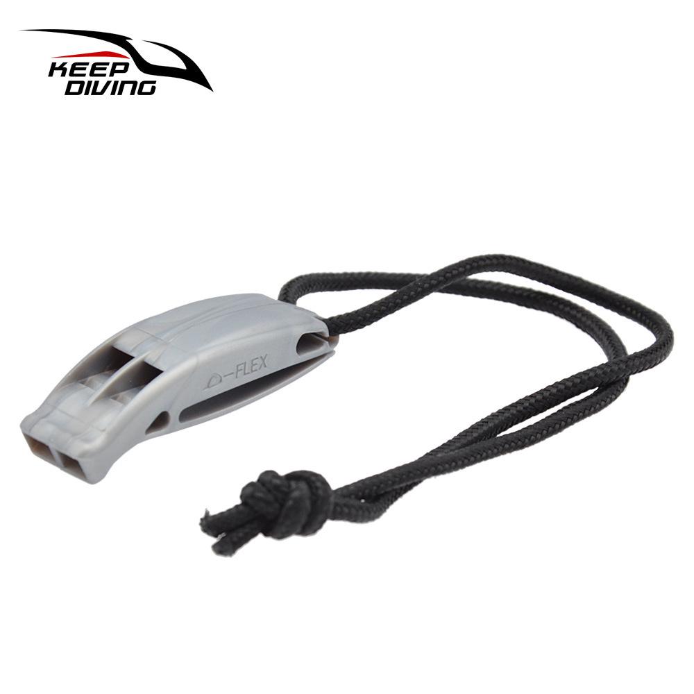 Genuine D-Flex Dual-Frequency Emergency Whistle, KS-92a - D-Ring, Loud Blast for Water Sports and Survival сірий колір
Genuine D-Flex Dual-Frequency Emergency Whistle, KS-92a - D-Ring, Loud Blast for Water Sports and Survival сірий колір