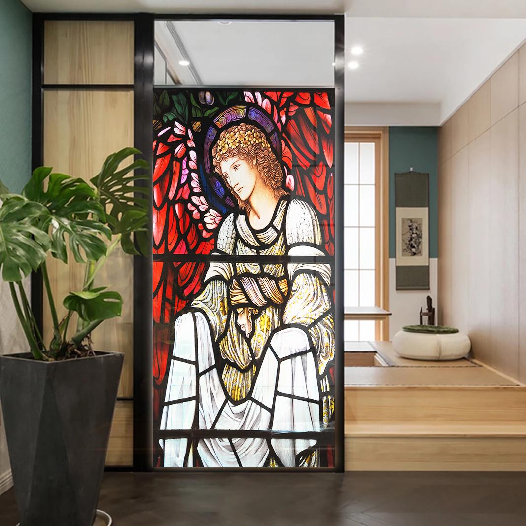 Church Stained Glass Decals Window Film Privacy Heat Insulation and Anti UV Blocking Static Cling Window Sticker for Home J35 (as the picture,40x100cm WxH)
Church Stained Glass Decals Window Film Privacy Heat Insulation and Anti UV Blocking Static Cling Window Sticker for Home J35 (as the picture,40x100cm WxH)