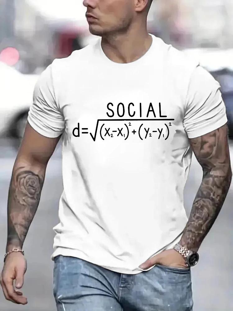 Social Distance Formula Funny Men T Shirt Tops Unisex Tshirts Oversized Male Tshirt Clothing Funny Math Jokes Tee Shirts Homme 4XL
Social Distance Formula Funny Men T Shirt Tops Unisex Tshirts Oversized Male Tshirt Clothing Funny Math Jokes Tee Shirts Homme 4XL