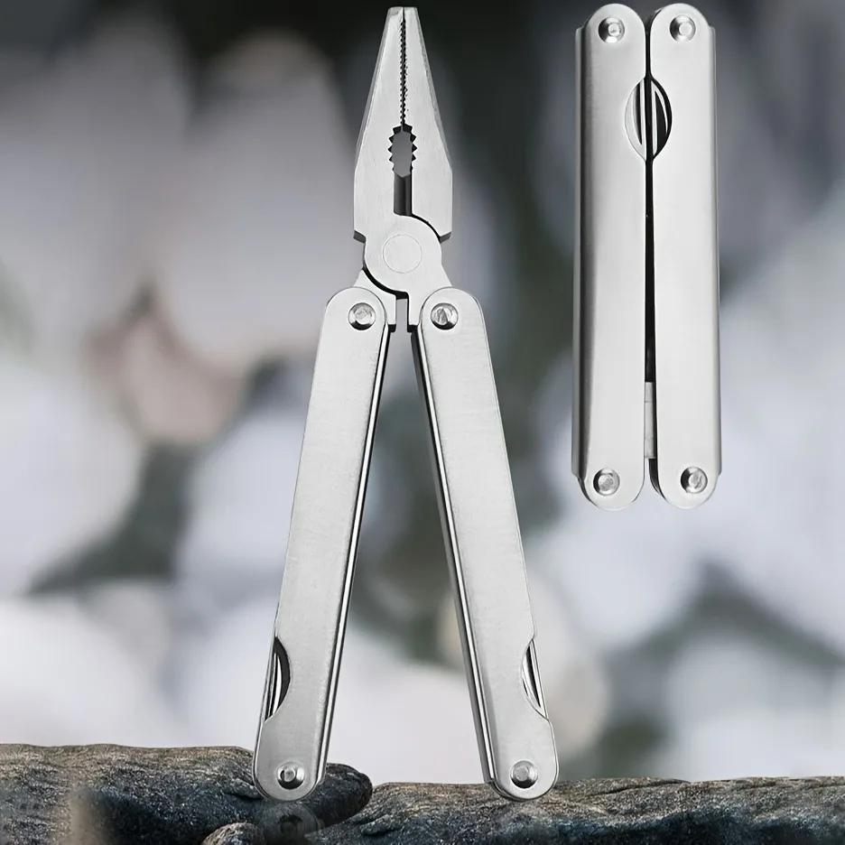 Damaly, Многофункциональные комбинированные плоскогубцы, инструменты для улицы, отвертка, складной нож из нержавеющей стали, Портативный складной для улицы серебряный
Damaly, Многофункциональные комбинированные плоскогубцы, инструменты для улицы, отвертка, складной нож из нержавеющей стали, Портативный складной для улицы серебряный