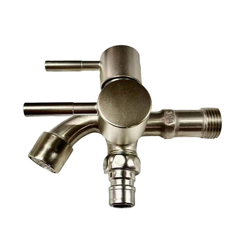 304 Stainless Steel Faucet One Into Two Out Multifunction Double-Outlet Washing Machine Faucet Outdoor Garden Sink Pool Faucet A2
304 Stainless Steel Faucet One Into Two Out Multifunction Double-Outlet Washing Machine Faucet Outdoor Garden Sink Pool Faucet A2