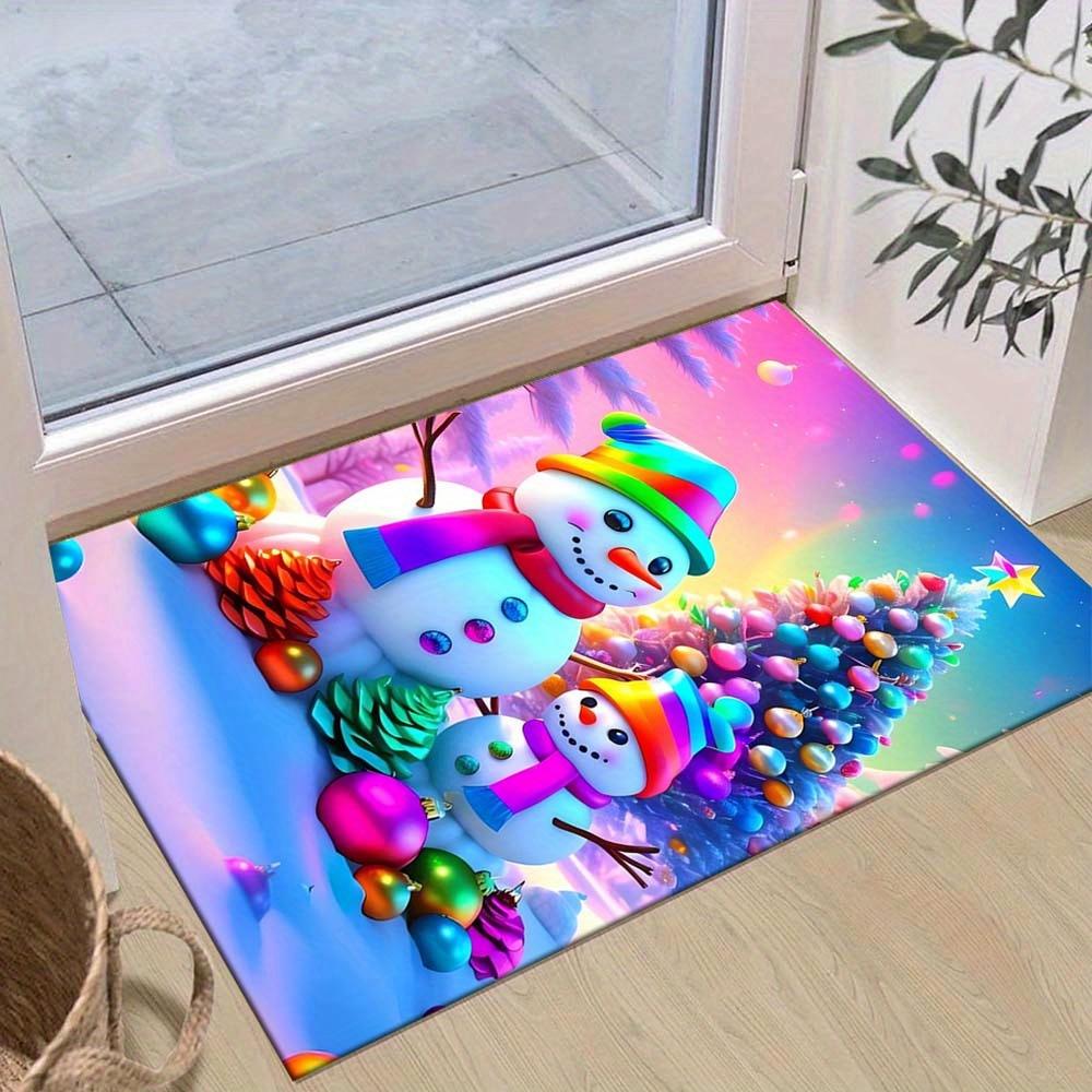 1pc Christmas Themed Rug, Colorful Snowman and Christmas Tree Print, Bedside Carpet, Non slip Laundry Room Mat, Machine Washable Water Absor 60cm by 90cm
1pc Christmas Themed Rug, Colorful Snowman and Christmas Tree Print, Bedside Carpet, Non slip Laundry Room Mat, Machine Washable Water Absor 60cm by 90cm