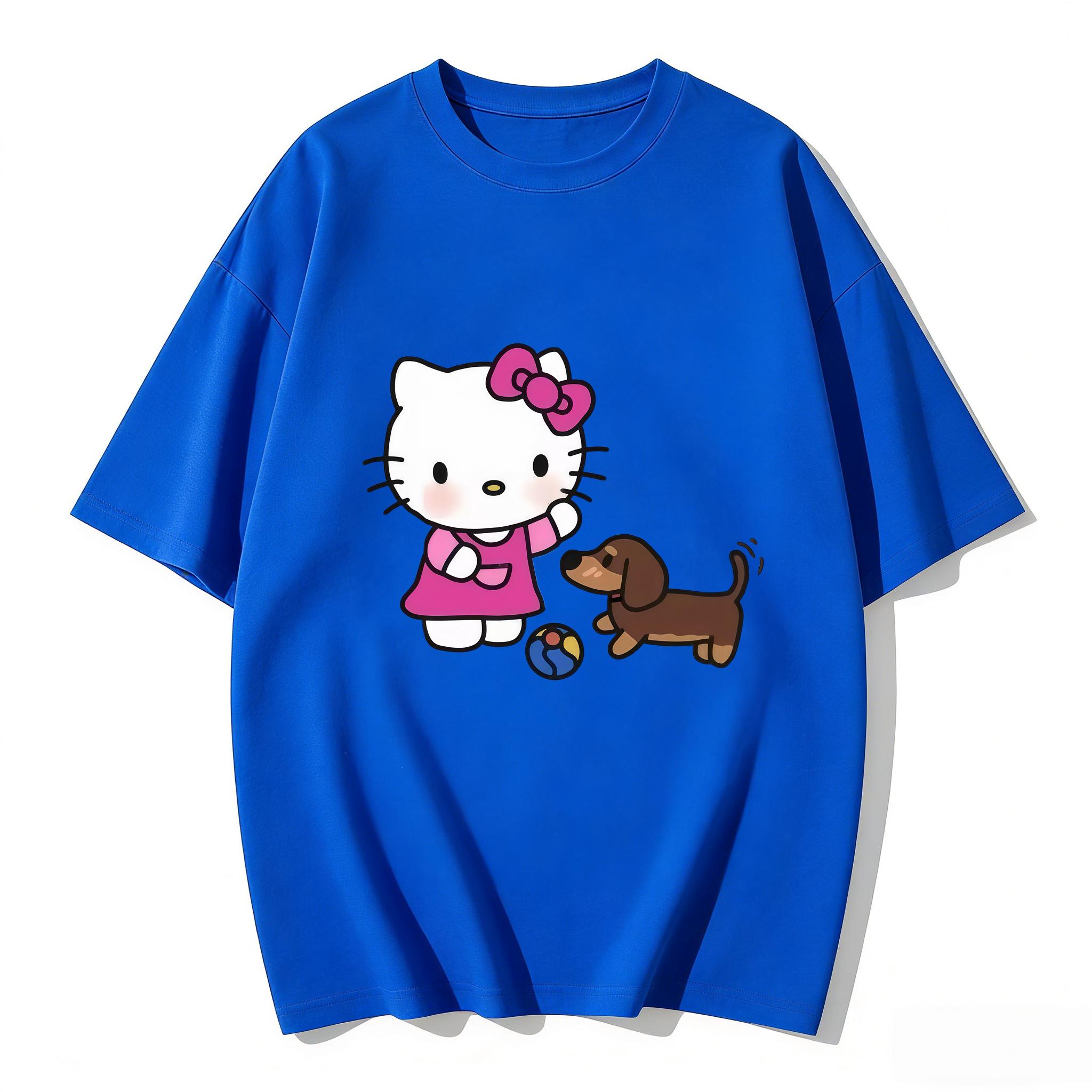 2026 Summer Hello Kitty Cartoon Printed Short Sleeve Pure Cotton Tshirt Parentchild Outfit Classic Fashion Womens Tees Tops S
2026 Summer Hello Kitty Cartoon Printed Short Sleeve Pure Cotton Tshirt Parentchild Outfit Classic Fashion Womens Tees Tops S