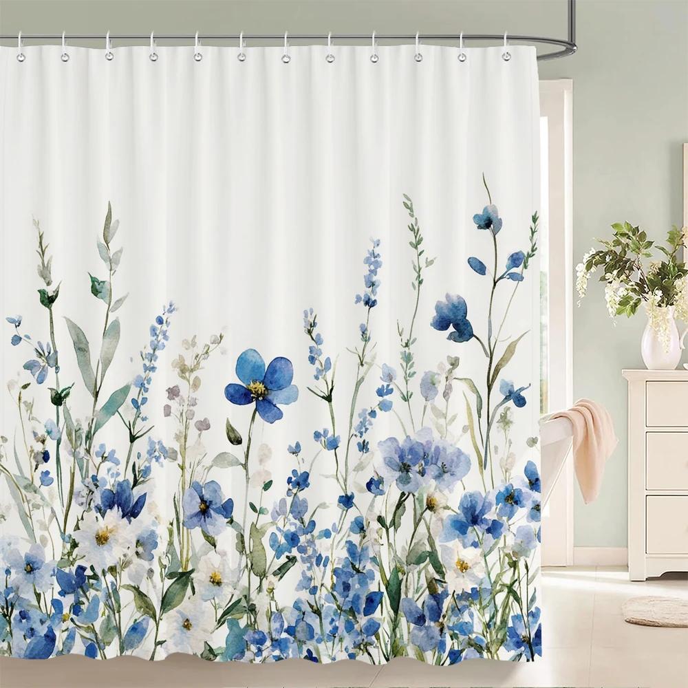 Watercolor Flowers, Leaves and Butterflies Shower Curtain Floral Printed Bathroom Bath Curtain Home Decor Curtain With Hooks W90XH180cm
Watercolor Flowers, Leaves and Butterflies Shower Curtain Floral Printed Bathroom Bath Curtain Home Decor Curtain With Hooks W90XH180cm