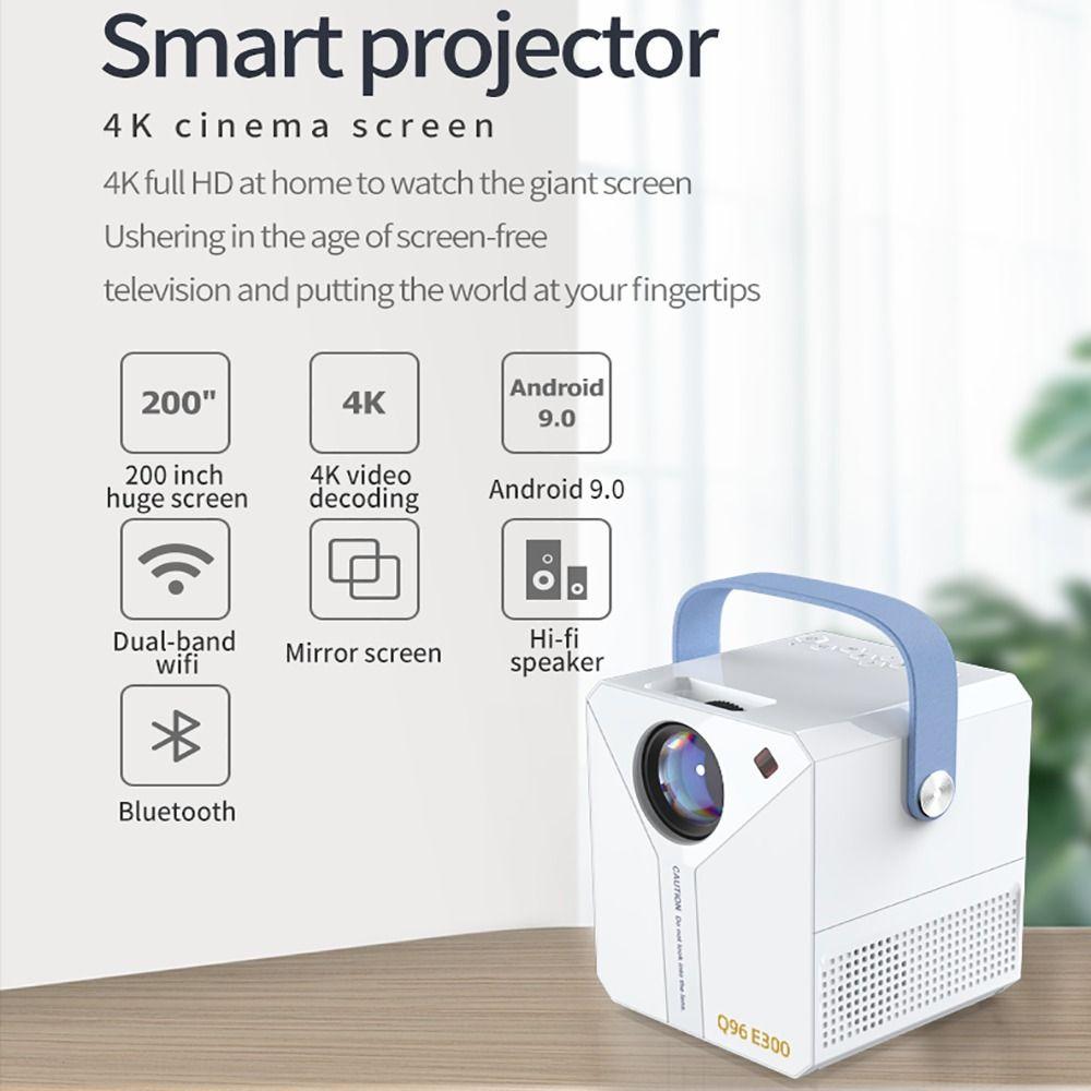 Q96 E300 Телефон Ноутбук 4K Кино Светодиодный проектор Wi-Fi Смарт-проектор Android Bluetooth
Q96 E300 Телефон Ноутбук 4K Кино Светодиодный проектор Wi-Fi Смарт-проектор Android Bluetooth