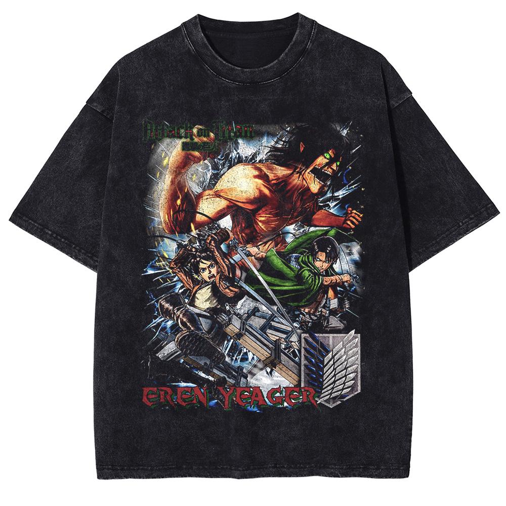 Anime Attack on Titan T-shirt Gothic Y2k Vintage Washed Oversized T Shirt Short Sleeve Cotton Tees Tops Men Women Clothing S
Anime Attack on Titan T-shirt Gothic Y2k Vintage Washed Oversized T Shirt Short Sleeve Cotton Tees Tops Men Women Clothing S