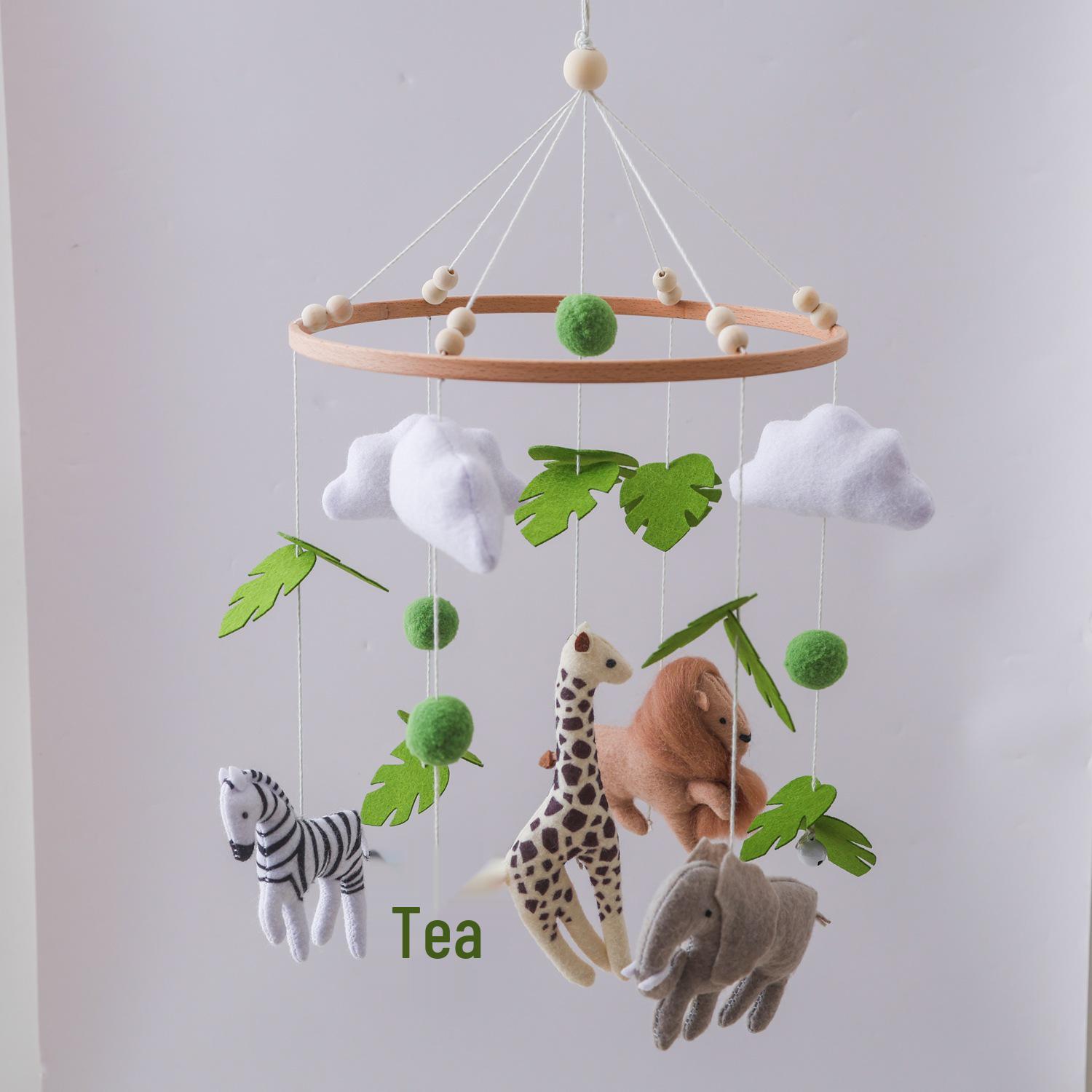 Handmade Felt Jungle Animal Baby Crib Mobile Hanging Ornament for Hand-Eye Coordination
Handmade Felt Jungle Animal Baby Crib Mobile Hanging Ornament for Hand-Eye Coordination