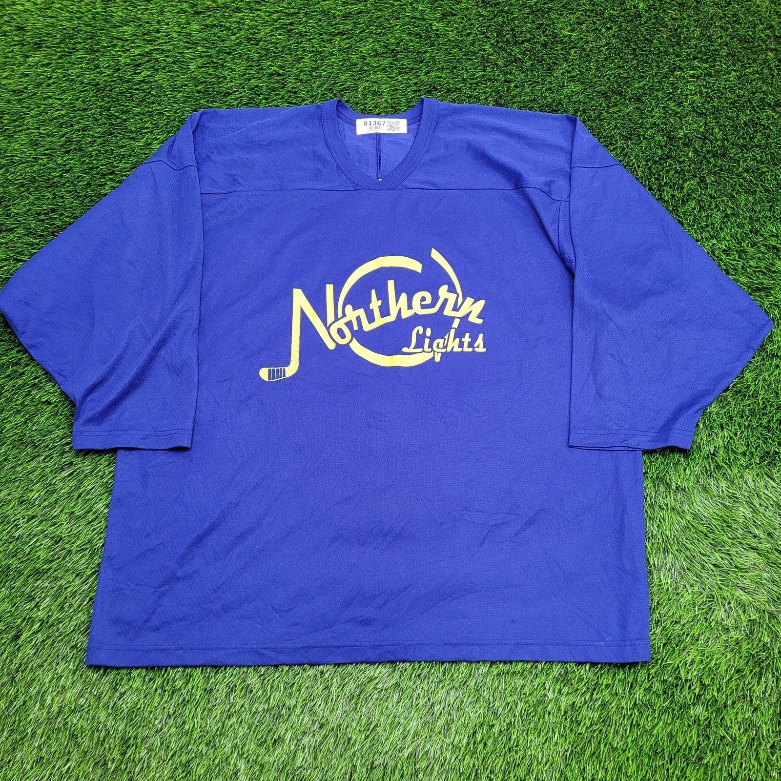 VTG Northern Light CCM Hockey Jersey Shirt 3XL 28x31 Blue 4XL
VTG Northern Light CCM Hockey Jersey Shirt 3XL 28x31 Blue 4XL
