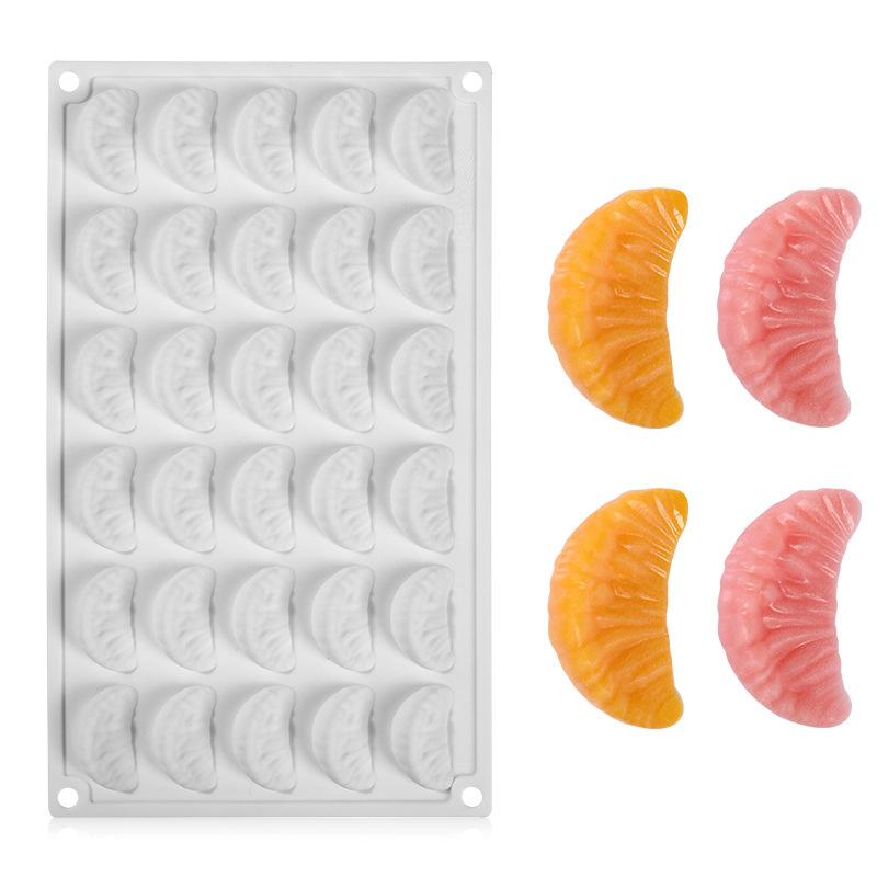 30-Cavity Silicone Cake Moulds Orange Design Mousse Cake Mold Kitchen Chocolate Mold French Dessert Baking Tool білий
30-Cavity Silicone Cake Moulds Orange Design Mousse Cake Mold Kitchen Chocolate Mold French Dessert Baking Tool білий
