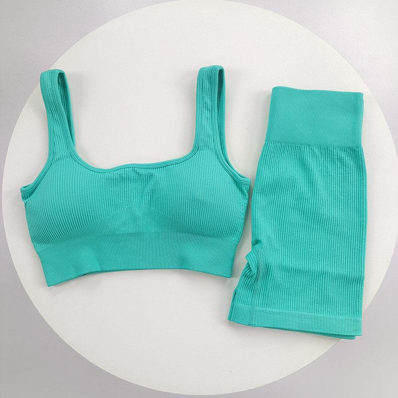 Vibrant Ribbed Knit Yoga & Cycling Set Medium смарагдовий
Vibrant Ribbed Knit Yoga & Cycling Set Medium смарагдовий